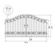 Greatbear 14x8 ft Steel Dual Swing Driveway Gate - Serenity Provision