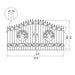 Greatbear 14x8 ft Steel Dual Swing Driveway Gate - Serenity Provision