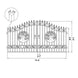Greatbear 14x8 ft Steel Dual Swing Driveway Gate - Serenity Provision