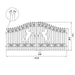 Greatbear 16x7 ft Steel Dual Swing Driveway Gate with Horse Pattern - Serenity Provision