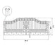 Greatbear 20x8 ft Steel Dual Swing Driveway Gate - Serenity Provision
