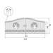 Greatbear 20x8 ft Steel Dual Swing Driveway Gate - Serenity Provision