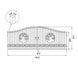 Greatbear 20x8 ft Steel Dual Swing Driveway Gate - Serenity Provision