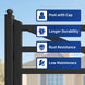 Greatbear 20 ft Farm Driveway Gate with Diagonal Tubes, Dual Swing - Serenity Provision