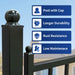 Greatbear 20 ft Steel Farm Driveway Gate - Serenity Provision