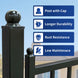 Greatbear 20 ft Steel Farm Driveway Gate - Serenity Provision