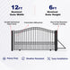 Aleko 12x6 ft Steel Sliding Driveway Gate - Serenity Provision