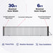 Aleko 30x6 ft Steel Sliding Driveway Gate - MADRID Style - Serenity Provision