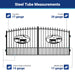 Greatbear 14x8 ft Steel Dual Swing Driveway Gate - Serenity Provision