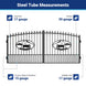 Greatbear 14x8 ft Steel Dual Swing Driveway Gate - Serenity Provision
