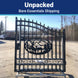 Greatbear 14x8 ft Steel Dual Swing Driveway Gate - Serenity Provision