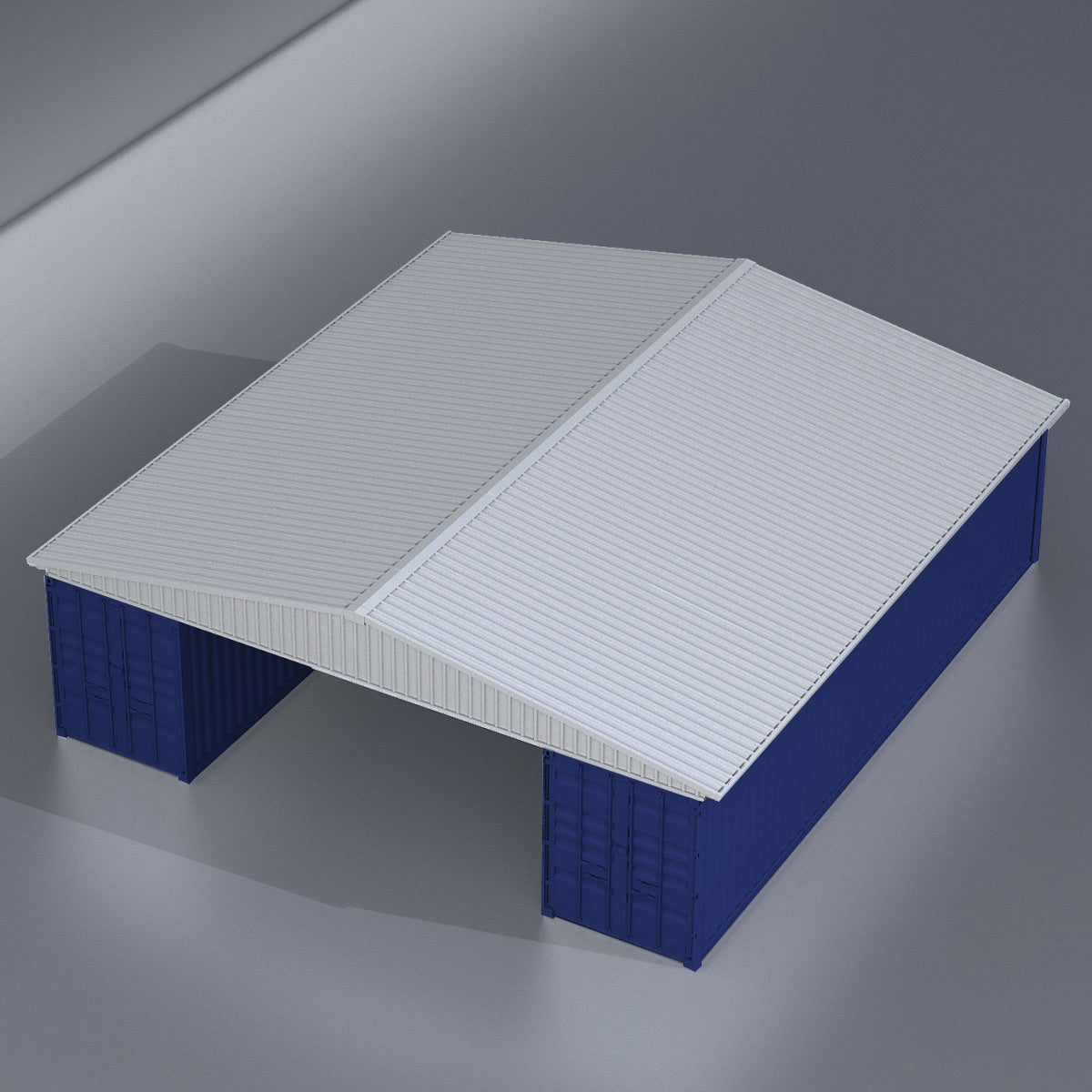 W36'xL40'xH4' Steel Shipping Container Roof Kit - Serenity Provision